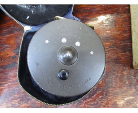 A Hardy Bros Ltd Marquis Salmon No2 fishing reel, in case
