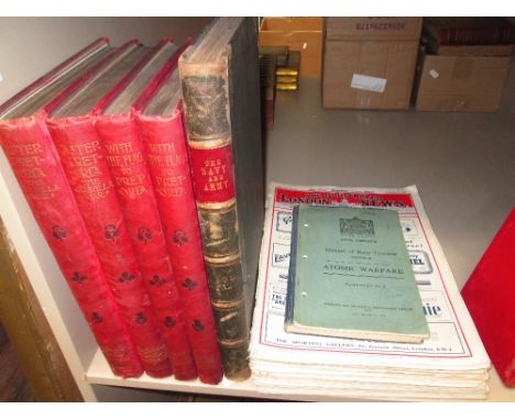 A selection of antiquarian books, military interest, including Home Office Civil Defence Manual of Basic Training Volume II: 