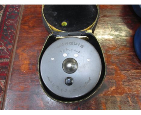 A Hardy Bros Ltd Marquis Salmon No 2 fishing reel, in case