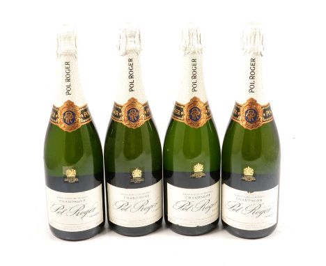 Pol Roger, ten bottles of non-vintage Brut Reserve champagne.Qty: 10