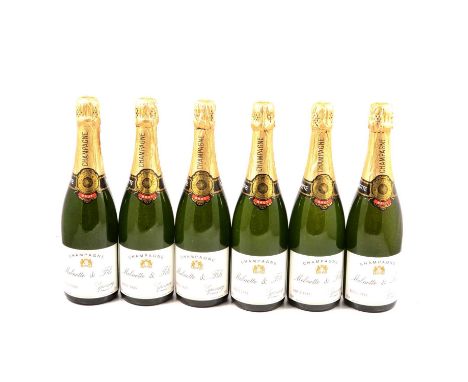 1985 Melnotte &amp; Fils vintage Brut Champagne, Epernay, 10 bottles.