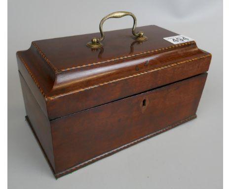 Tea caddy with zebra stringing
