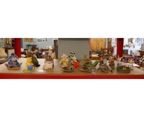 Collection of ceramic figures to include Royal Albert