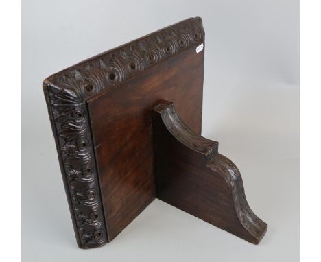 Carved Victorian bracket shelf