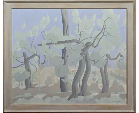 * BARBARA BALMER RSA RSW RGI (SCOTTISH 1929 - 2017), UNTITLED oil on board, signedframedimage size 102cm x 122cm, overall siz