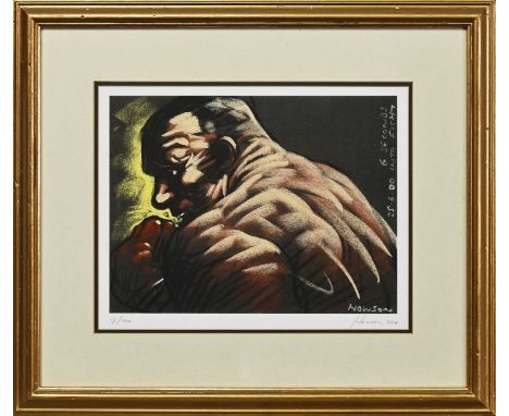 * PETER HOWSON OBE (SCOTTISH b. 1958), 6 SECONDS limited edition print on paper, signed, dated 2000 and numbered 4/100mounted