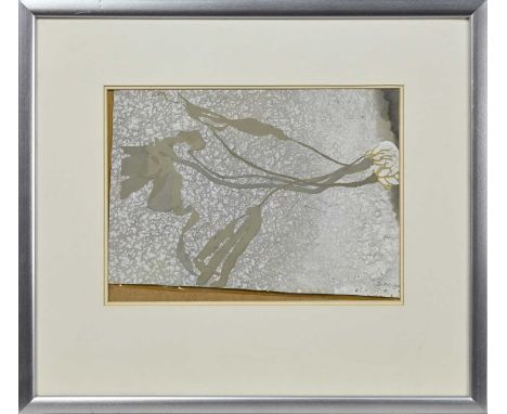 * BILL WRIGHT RSW RGI DA (SCOTTISH 1931 - 2016), SEA KELP gouache on paper, signedmounted, framed and under glass (slipped in