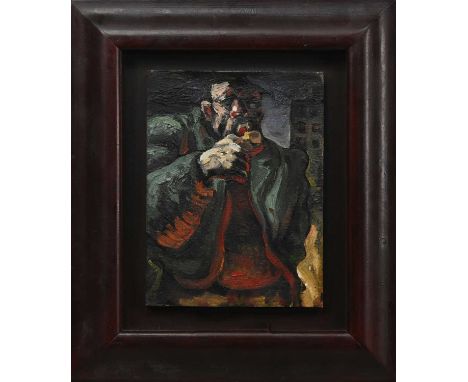 * PETER HOWSON OBE (SCOTTISH b. 1958), CHICKEN LEG oil on canvas, titled and dated 1986/87 labels versomounted, framed and un