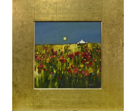 * GORDON WILSON (SCOTTISH b. 1968), NOT A CLOUD... oil on panel, signed, further signed and titled verso, dated 2010 label ve