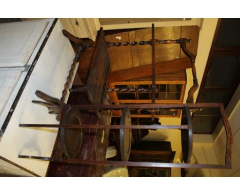 Oak Fire Screen and Cake Stand 620.