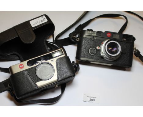 Leica m6 camera &amp; Leica muni-lux camera