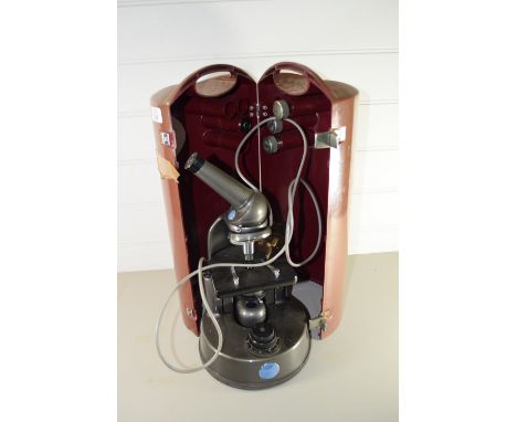 BOX CONTAINING A MICROSCOPE