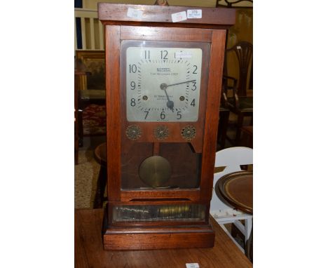 WALL CLOCK BY THE NATIONAL TIME RECORDER CO LTD, WIDTH APPROX 36CM MAX