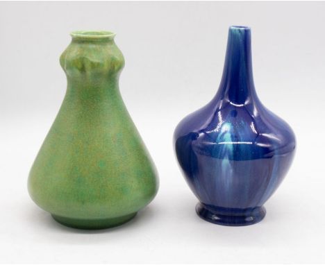 Pilkington's Royal Lancastrian - A small collection of two ceramic vases to include; A 2597 A patterned cone shaped bodied va