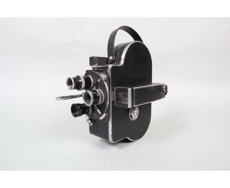 A Paillard Bolex H8 Standard 8mm Cine Camera, serial no 152846, 1958, body F-G, corrosion to winding handle and eyelevel focu