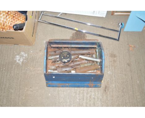 A tool box and contents of various sockets etc