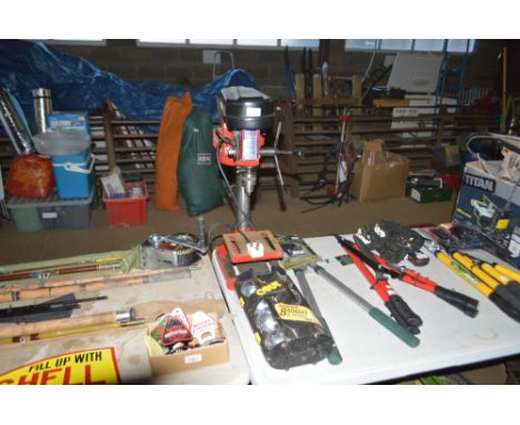 A Sealey pillar drill