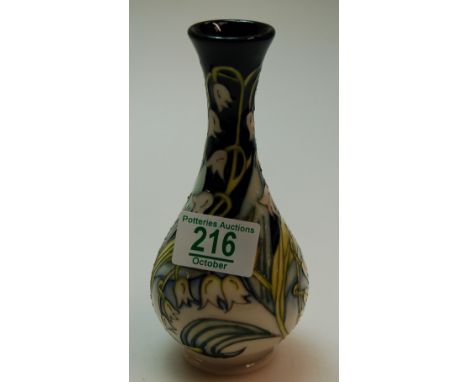 Moorcroft Summer Gate vase, limited edition 38/50 and signed by designer Nicola Slaney. Height 15cm 1st in quality