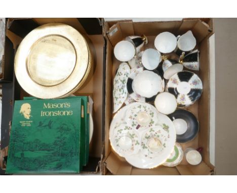 A mixed collection of ceramic items to include - Imperial Fine Bone China floral decorated tea set, Wedgwood Wild Strawberry 