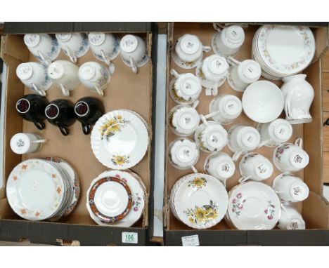A mixed collection of Colclough Richmond and Margaret Rose tea ware including cups, saucers etc. (2 trays).