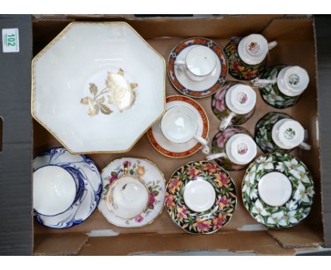 A collection of mixed Royal Albert cups and saucers to include - Provincial Flowers Trillium, and Alberta Rose, and Prince Li