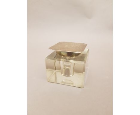 Silver & Glass Inkwell