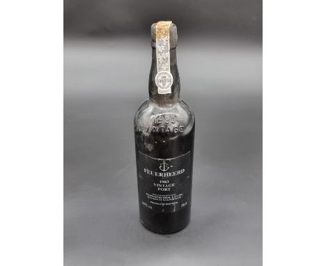 A 75cl bottle of Feuerheerd 1983 Vintage Port.