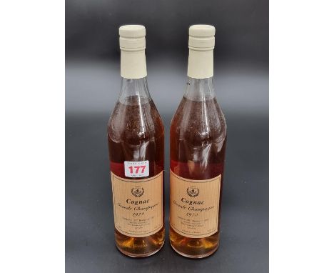 Two 70cl bottles of Hine 1972 Vintage Fine Champagne Cognac, landed in 1977, bottled in 1997, specially selected for The Conn