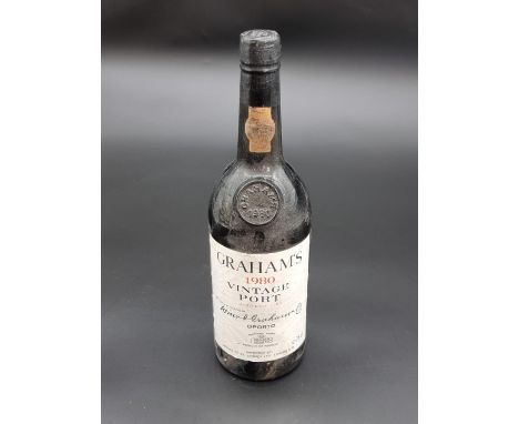 A 75cl bottle of Graham's 1980 Vintage Port. 
