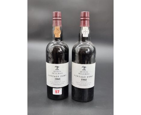 Two 75cl bottles of Quinta de La Rosa 1988 Vintage Port. (2) 