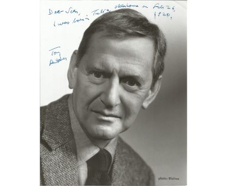 Tony Randall signed 10x8 inch vintage black and white photo dedicated. Good condition Est.