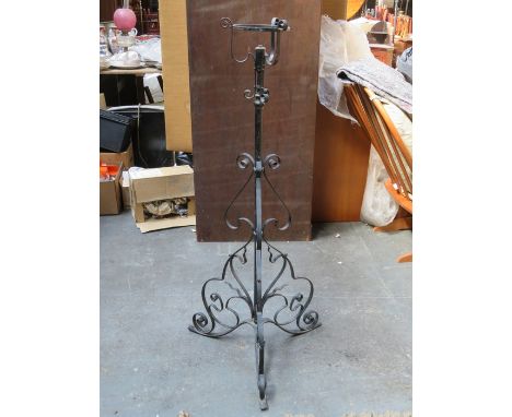 CAST IRON EXTENDING STANDARD LAMP BASE