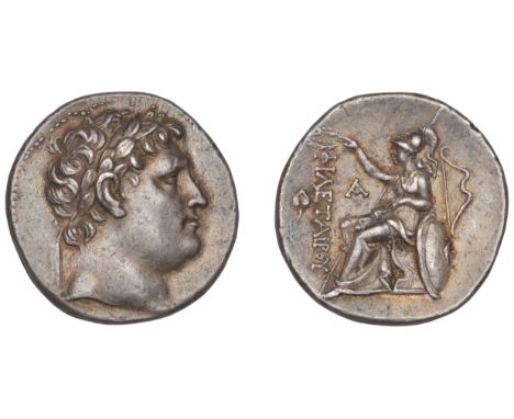 Greek Coinages, PERGAMENE KINGDOM, Eumenes I (263-241): Tetradrachm, struck at Pergamon, c. 250-240  Obverse: plump head of P