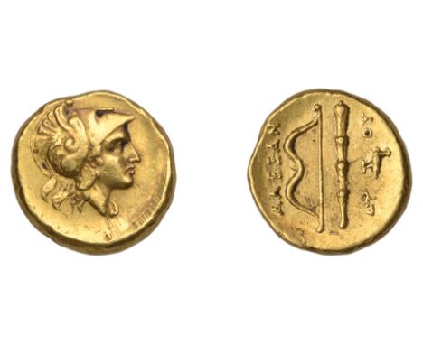 Greek Coinages, KINGDOM OF MACEDONIA Alexander III: Quarter-Stater, c. 330-323, uncertain mint in western Asia Minor  Obverse