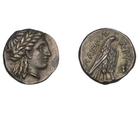 Greek Coinages, Abydos: Half-Siglos, struck c. 350-40 by the magistrate Ullippos  Obverse: head of Apollo right, wearing laur