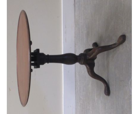 A 19th century mahogany tripod table with birdcage action, 68cm  