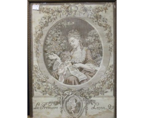 "L'inspiration favourable" a series of French machine woven tapestry panels, three sporting prints and The Old Clubhouse, aft