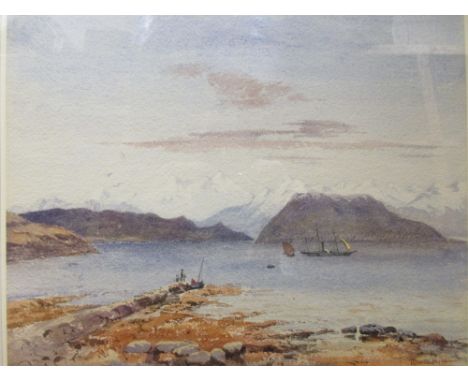 Thomas Lamont, West Coast of Scotland, signed lower right "Thomas R Lamont", watercolour, 26 x 30.5 cm