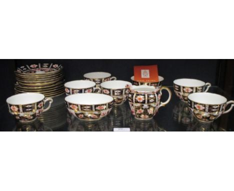 A Royal Crown Derby Imari six place setting tea set  