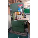 Samur S-650 vertical bandsaw, serial number 44004-105