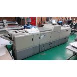 Ricoh Pro C7100x 5 colour digital press printer, with Fiery Q Server Column Controller E-83a, serial