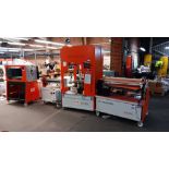 IML DA-900 Ridged box making machine 2018 s/n: 27, with IML DA-175 hot and cold gluing machine, (