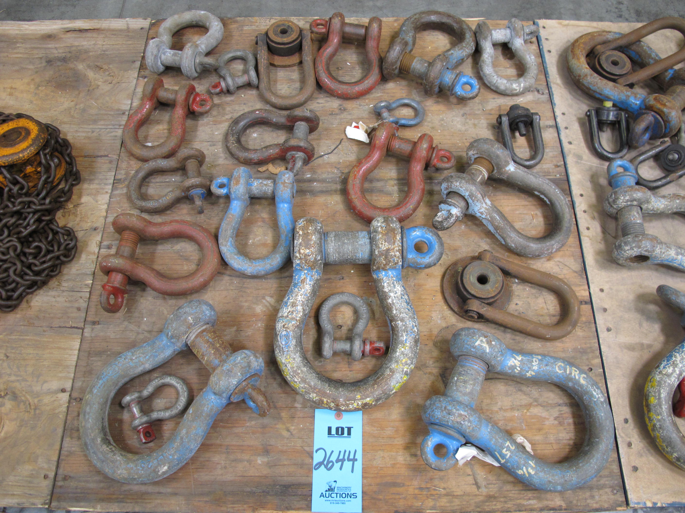 MISC. RIGGING SHACKLES VARIED SIZES. LOADING & HANDLING 15