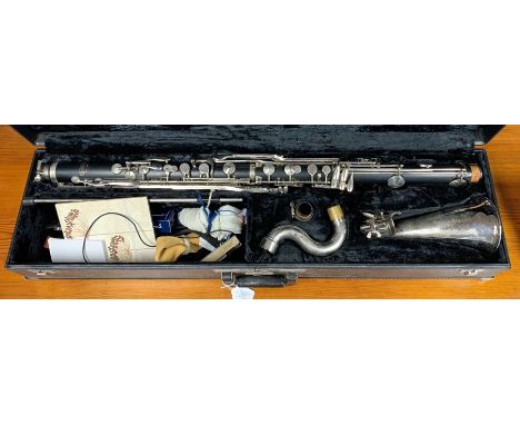 A Vito Reso-Tone USA bass clarinet, 7193D, in fitted case