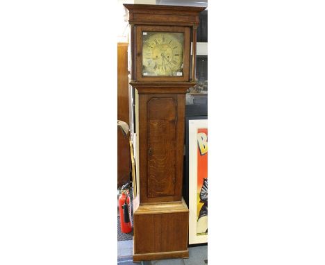 A George III eight day oak and mahogany cross-banded longcase clock, the dial inscribed 'John Whitehead, Penrith', having a 1