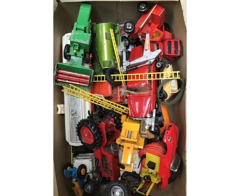 Vintage Toy collection including loose die cast vehicles, boxed Corgi Inspectir Morse Jaguar, boxed Joal &nbsp;Volvo coach, b