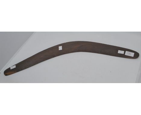 A late 19th Century boomerang Aboriginal, with chipped surface