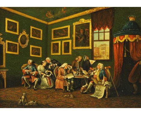 After William Hogarth (1697-1764)Marriage A-la-Mode:"The Marriage Settlement""The Tête-à-Tête""The Inspection""The Toilette""