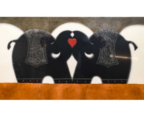 Govinder Nazran (1964–2008) "Lovers Rock" Signed, inscribed and numbered AP 3/29, giclee print, 62.5cm by 106cm Sold together
