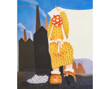 Mackenzie Thorpe (b.1956)"It's a Drying Day"Signed, inscribed and numbered 4/800, giclee print, together with a further small